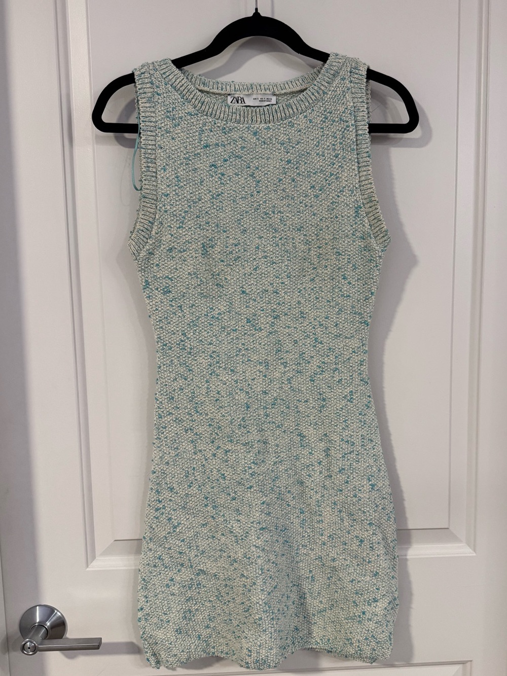 Zara Women’s Size Small Mint Speckled Knit Tank Dress